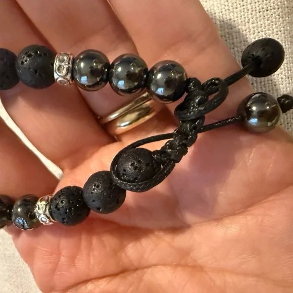 Beads Bracelests 8mm Natural Tiger Eye Lava Stone Bracelets&Bangles - Picture 2 of 3